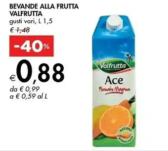 Bennet Valfrutta Bevande Alla Frutta Con Ace offerta