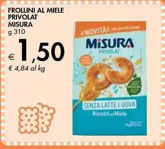 Bennet Misura Privolat Biscotti Al Miele 310 G(ml) offerta