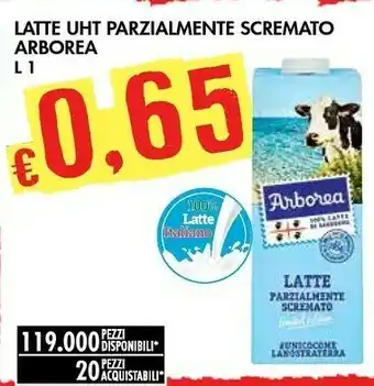 Bennet Arborea Latte Parzialmente Scremato UHT offerta