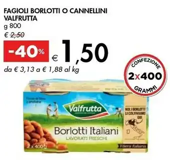 Bennet Valfrutta Fagioli Borlotti O Cannellini offerta