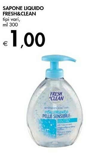 Bennet Fresh&clean Sapone Liquido offerta