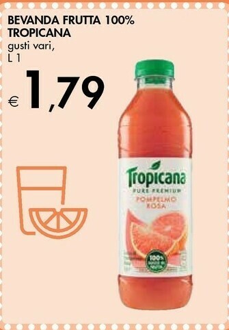 Bennet Tropicana Succo Di Frutta Al Gusto 1000 G(ml) offerta