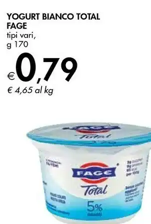Bennet Fage Yogurt Bianco Total offerta