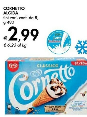 Bennet Algida Cornetto offerta