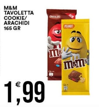 Premium Cash&Carry M&M TAVOLETTA COOKIE/ ARACHIDI 165 GR offerta