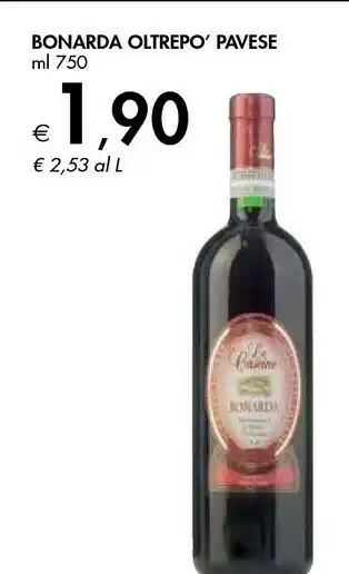 Bennet Pavese Bonarda Oltrepo offerta