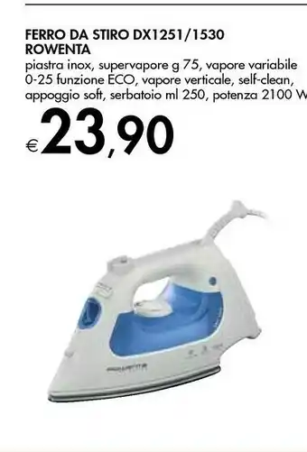 Bennet Rowenta Ferro Da Stiro A Vapore DX1530 offerta