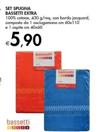 Bennet Bassetti Set Spugna Extra offerta