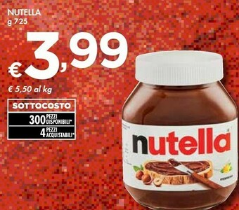 Bennet Ferrero Nutella offerta