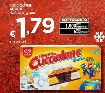 Bennet Algida Cucciolone Classico 480 G(ml) offerta