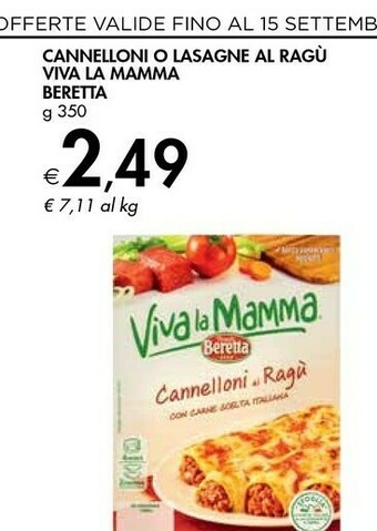 Bennet Beretta Cannelloni O Lasagne Al Ragu Viva La Mamma offerta