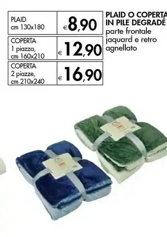 Plaid O Coperta In Pile Degradé