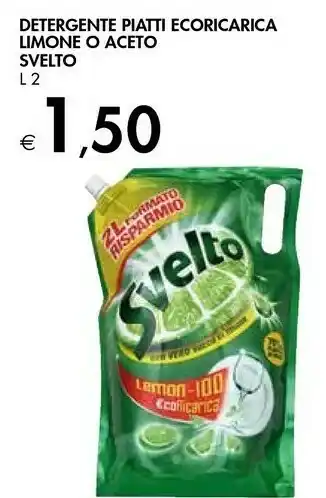 Bennet Svelto Detergente Piatti Ecoricarica Limone O Aceto offerta