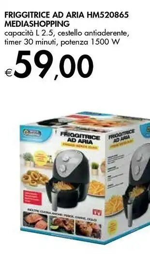 Mediashopping Friggitrice Ad Aria Hm520865
