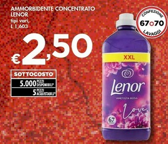 Bennet Lenor Ammorbidente Concentrato offerta
