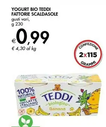 Bennet Scaldasole Yogurt Bio Teddi offerta