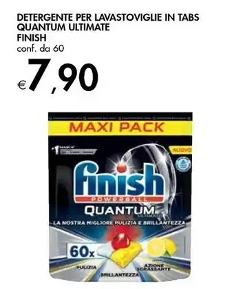 Bennet Finish Detergente Per Lavastoviglie In Tabs Quantum Ultimate offerta