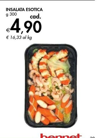 Bennet Insalata Esotica offerta