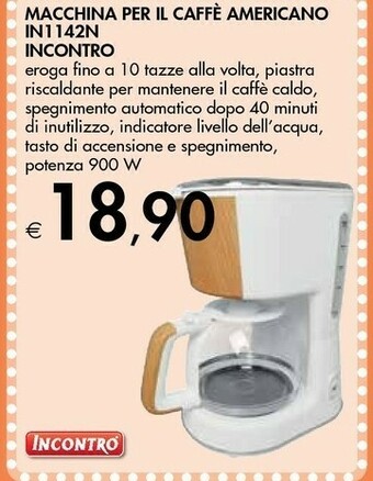 Bennet Incontro Macchina Per Il Caffè Americano In1142n offerta