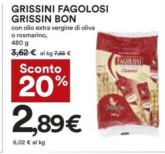 Coop Grissin bon Grissini offerta