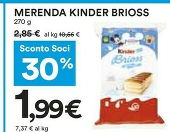 Coop Kinder Brioss offerta