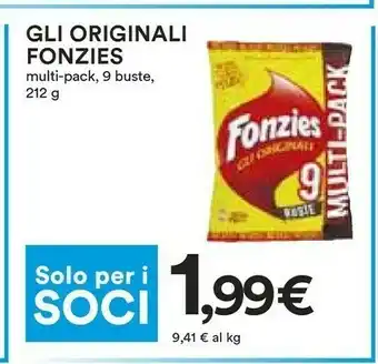 Coop Fonzies Snack offerta