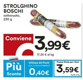 Coop Boschi Salame offerta
