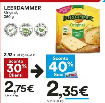 Coop Leerdammer Original 350 G(ml) offerta