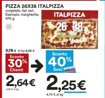 Coop Italpizza 26x38 Salsiccia E Patate 560 G(ml) offerta