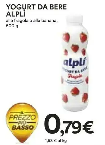 Coop Alplì Yogurt Da Bere Fragola offerta