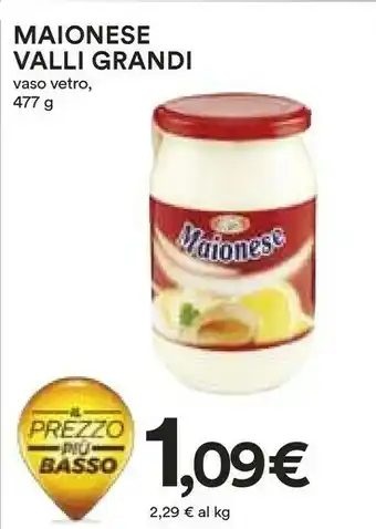 Coop Valli Grandi Maionese offerta