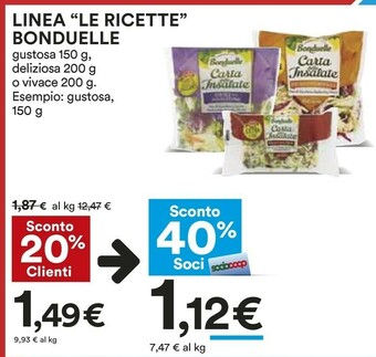 Coop Bonduelle Insalata offerta