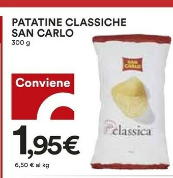 Coop San Carlo Patatine Classiche 300 G offerta