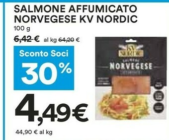 Coop Kv nordic Salmone Norvegese Affumicato offerta
