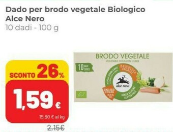 Coop Alce Nero Brodo Vegetale Biologico 100 G(ml) offerta