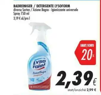 Coop Lysoform Detergente offerta