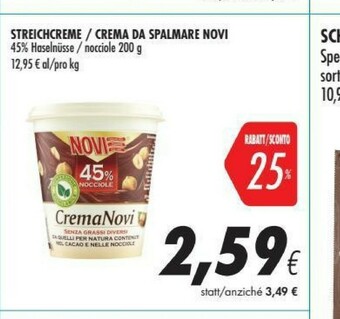 Coop Novi Crema al cioccolato offerta