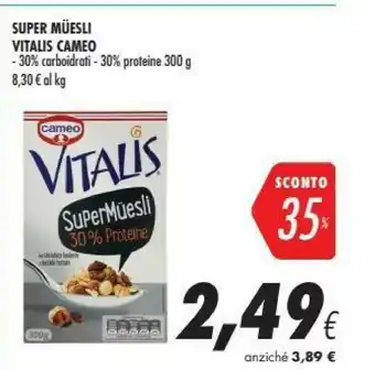 Coop Vitalis Cereali offerta