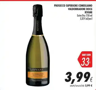 Coop Rivani Prosecco Superiore Conegliano Valdobbiadene Dog 750 Ml offerta