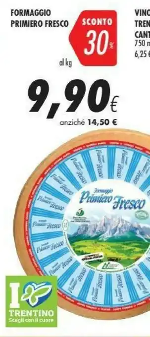 Coop Cuore Formaggio offerta