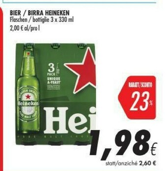 Coop Heineken Birra 330 G(ml) offerta