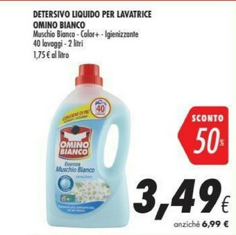 Coop Omino Bianco Detersivo lavatrice offerta