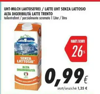 Coop Latte trento Latte parzialmente scremato offerta
