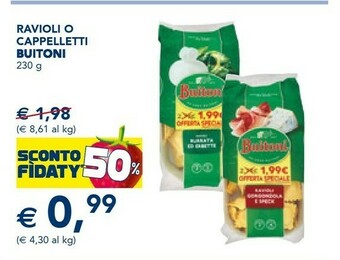 Esselunga Buitoni Ravioli Cappelletti 230 G offerta