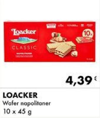 Iper Tosano LOACKER Wafer napolitaner 10 x 45 g offerta