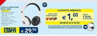 Esselunga Hero Cuffie A Padiglione Music offerta