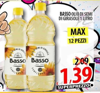 Il Genio Supermercato BASSO OLIO DI SEMI DI GIRASOLE 1 LITRO offerta