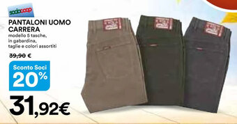 Ipercoop PANTALONI UOMO CARRERA offerta