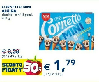 Esselunga Algida Cornetto Mini Classico Parfum Vanille 288 G(ml) offerta