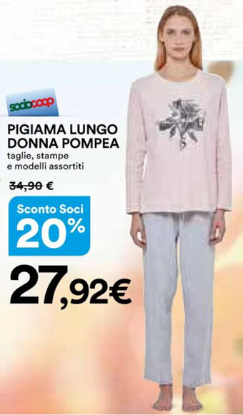 Ipercoop PIGIAMA LUNGO DONNA POMPEA offerta